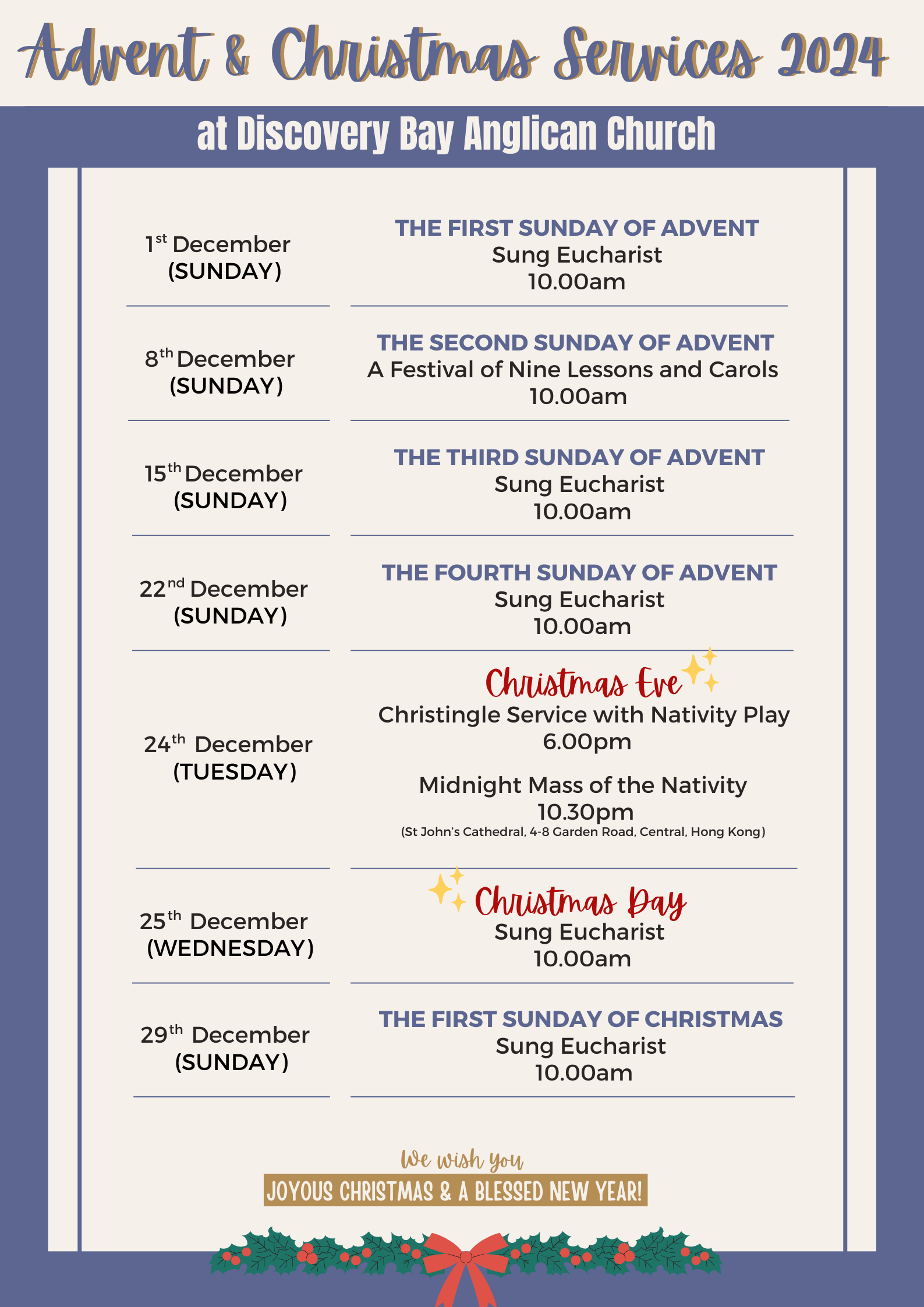 Advent & Christmas Services 20